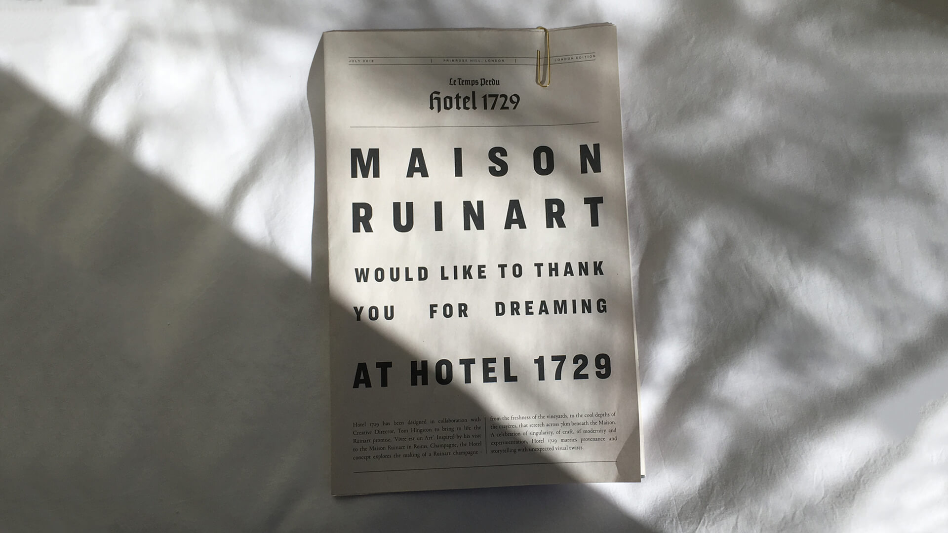 Ruinart Design
